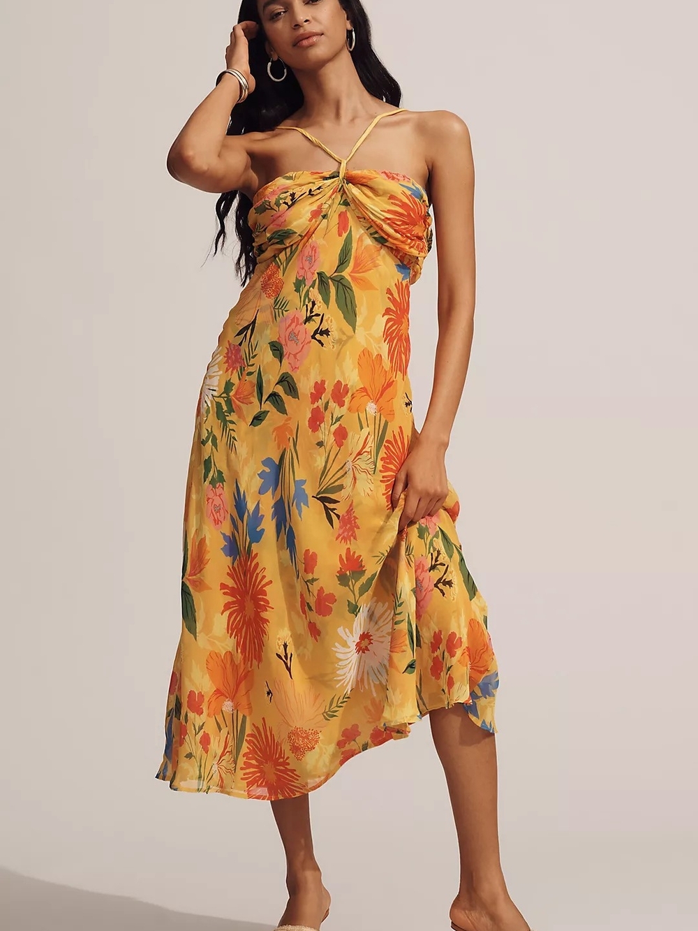 NWT By Anthropologie Halter Slip Dress Medium